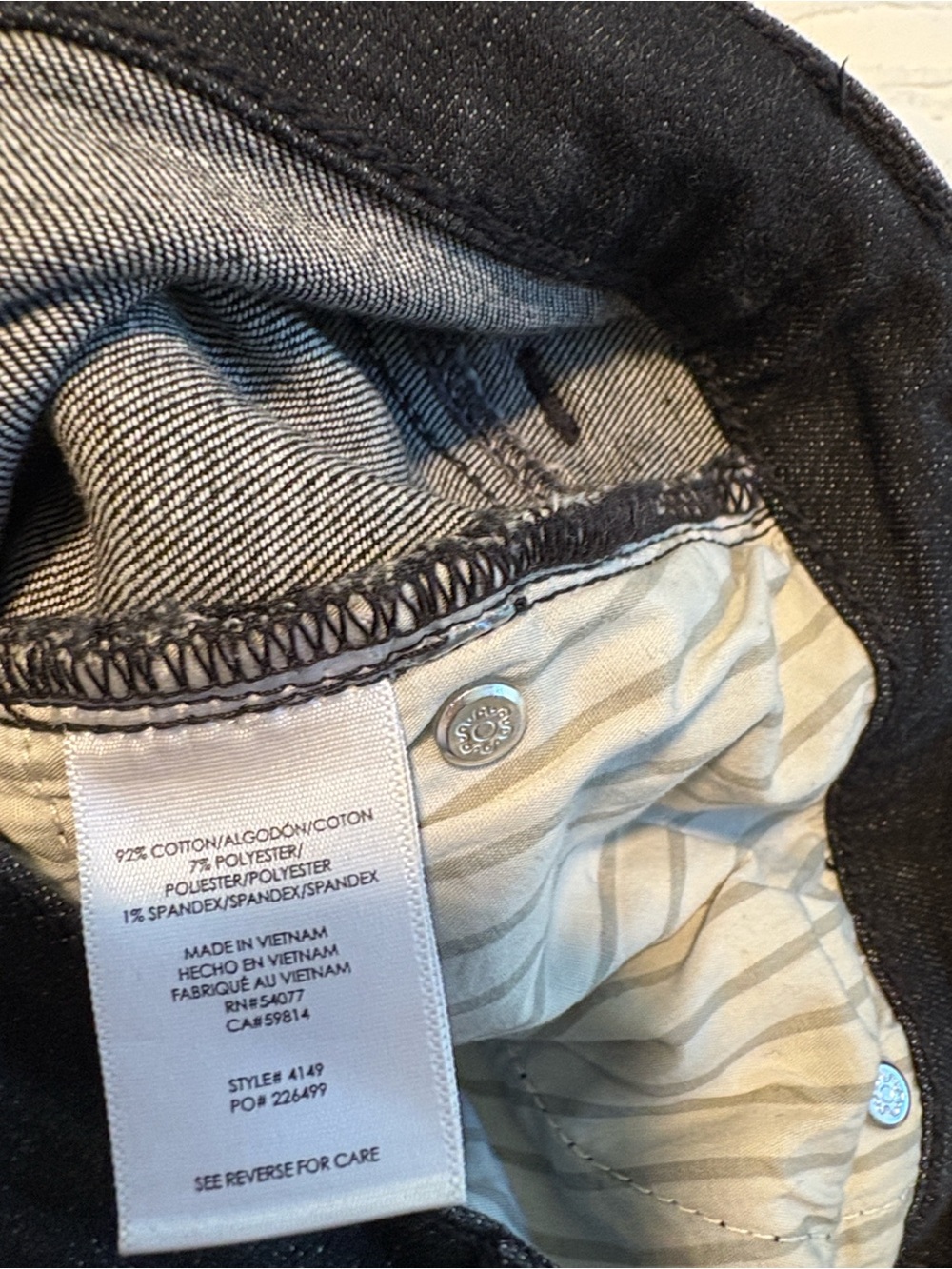 CAbi Black Button-Fly Straight Leg Jeans - Picture 8 of 10
